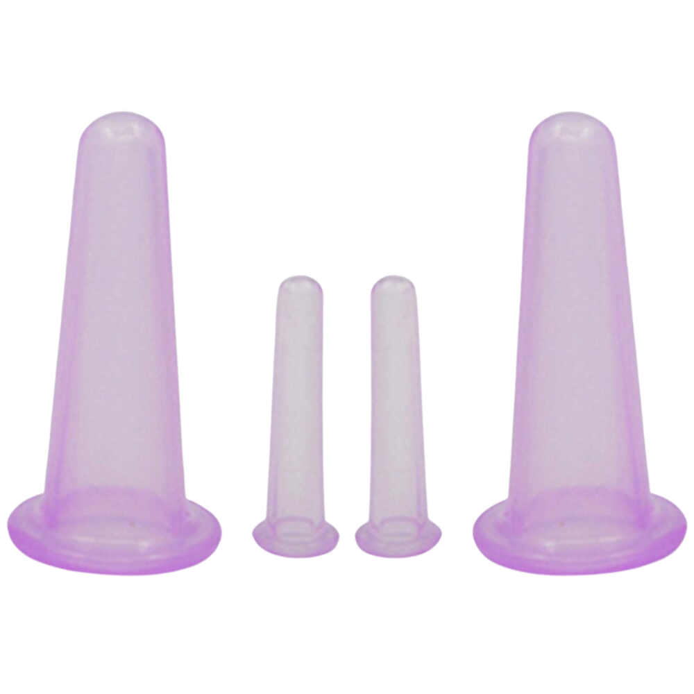 Siliconen Cupping Bekers voor Gezichtsmassage Set van 4