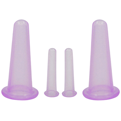 Siliconen Cupping Bekers voor Gezichtsmassage Set van 4