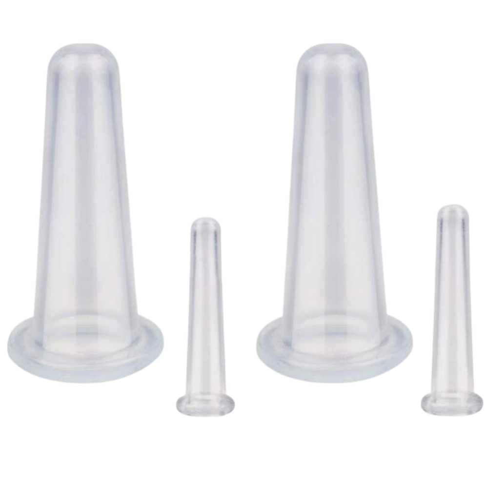 Siliconen Cupping Bekers voor Gezichtsmassage Set van 4