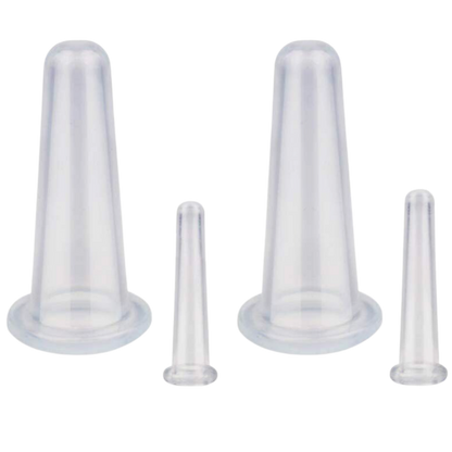 Siliconen Cupping Bekers voor Gezichtsmassage Set van 4