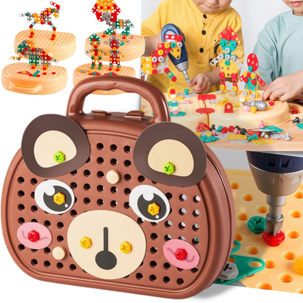 Puzzel Speelgoed voor Kinderen met Boor en Accessoires - Velinix