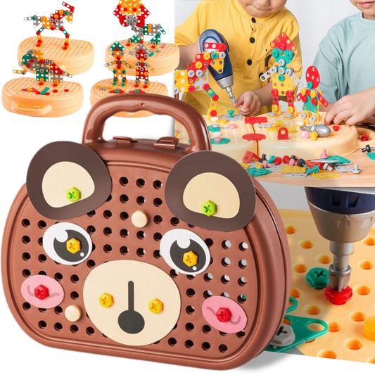 Puzzel Speelgoed voor Kinderen met Boor en Accessoires - Velinix