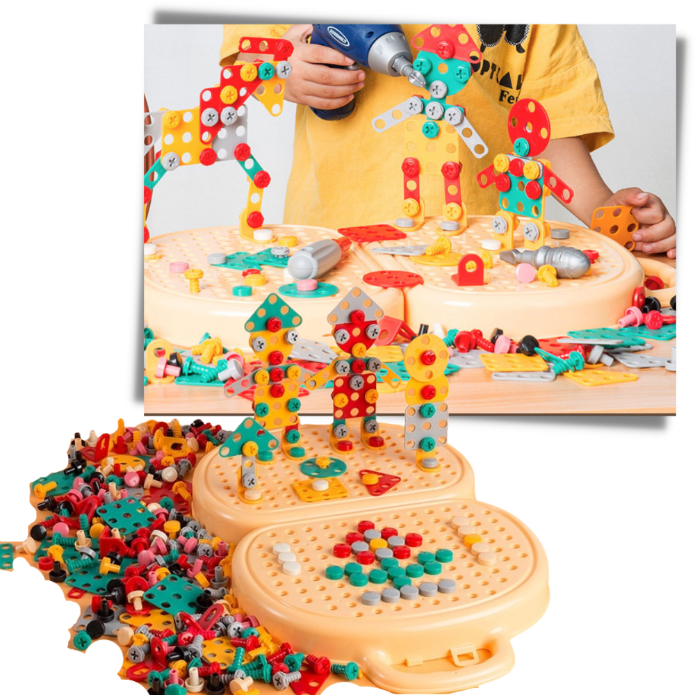 Puzzel Speelgoed voor Kinderen met Boor en Accessoires