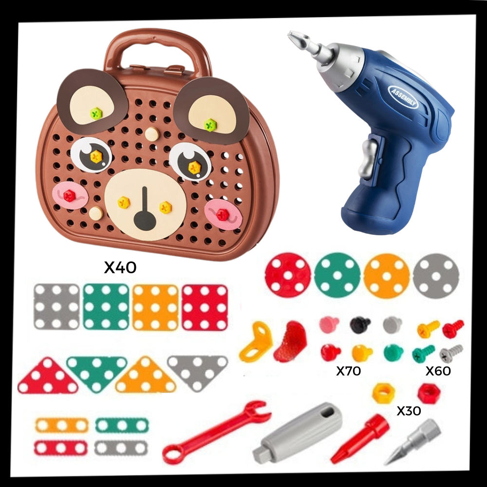 Puzzel Speelgoed voor Kinderen met Boor en Accessoires