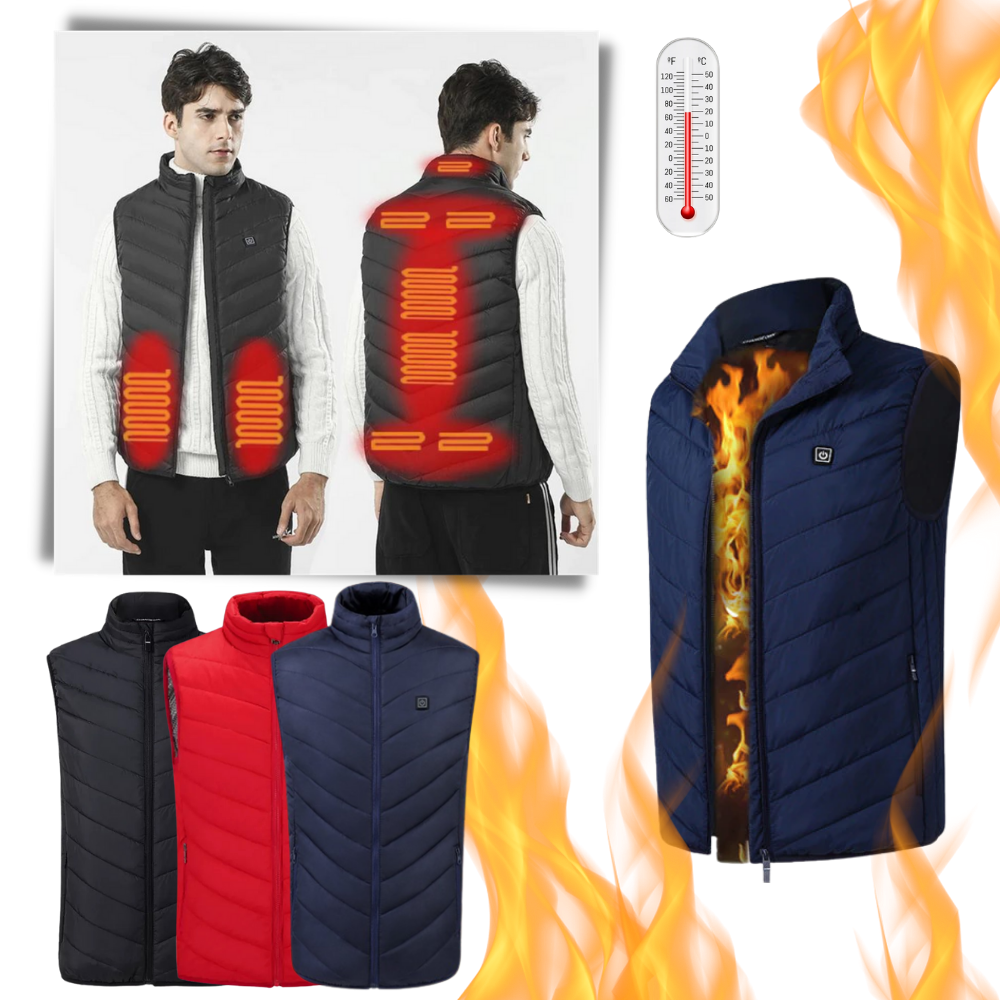 Verwarmd Vest Unisex Waterdicht Isolatievest - Velinix