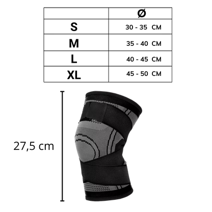 Knie Sleeve Compressie Verband voor Ondersteuning