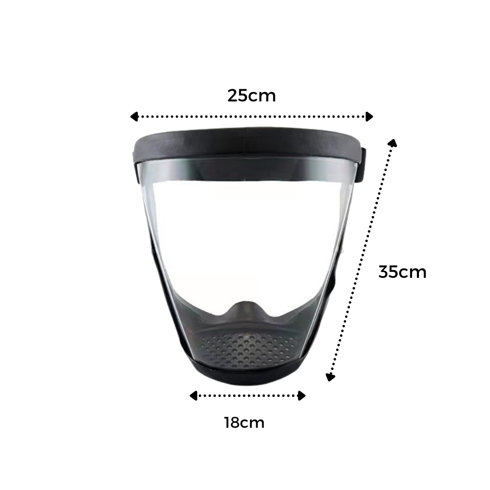 Transparante Gezichtsmasker Beschermhelmet Volledig Beschermend