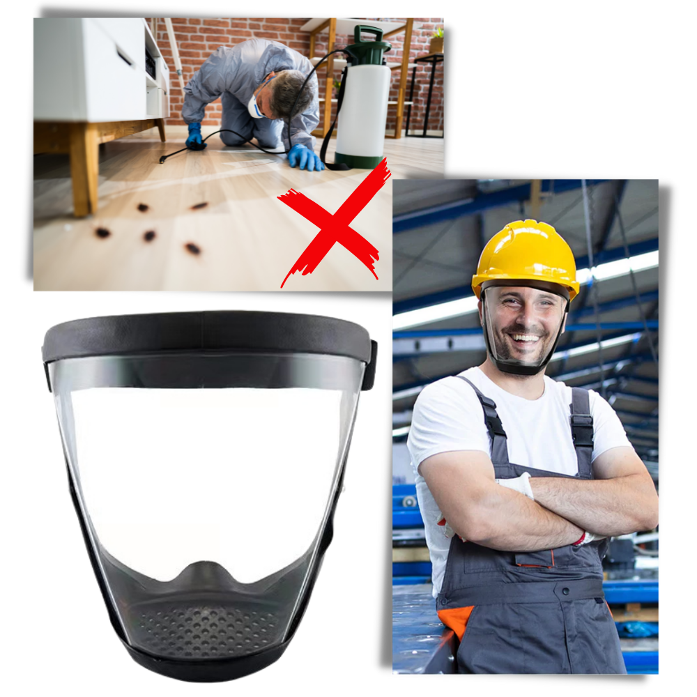 Transparante Gezichtsmasker Beschermhelmet Volledig Beschermend