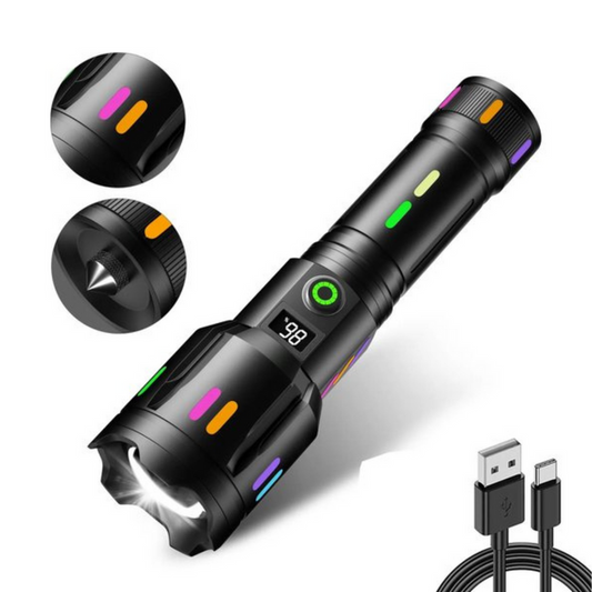PowerBeam™ – Oplaadbare Zaklamp 9000 Lumen Met Weerbestendig Ontwerp-1