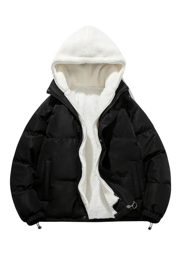 Fleece Winterjas met Capuchon Warm en Waterdicht