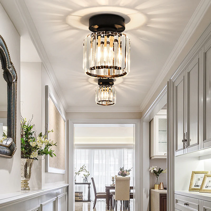 Zwart Plafondlamp Modern LED Flush Design