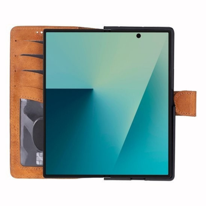 Telefoonhoesje Leer met Pasjeshouder en Kickstand