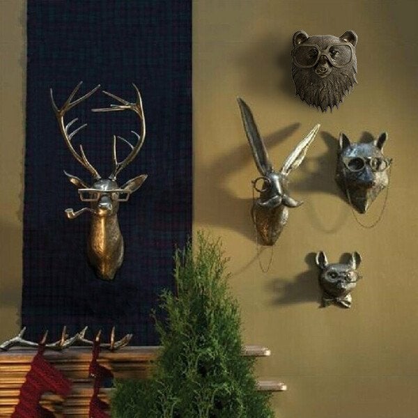 Wanddecoratie Dierenkop Uniek voor Woonkamer