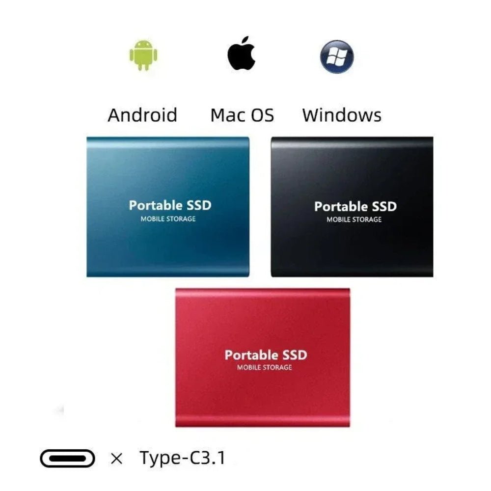 Draagbare SSD Externe Opslag Snell en Compact
