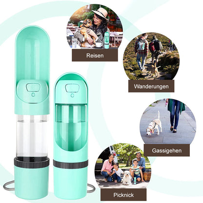 Reisfles voor Honden 2-in-1 Voer en Water