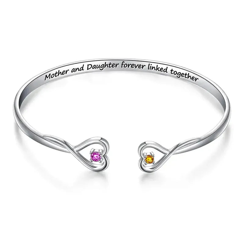 Moeder Dochter Armband Zilver Kado Liefde - Velinix