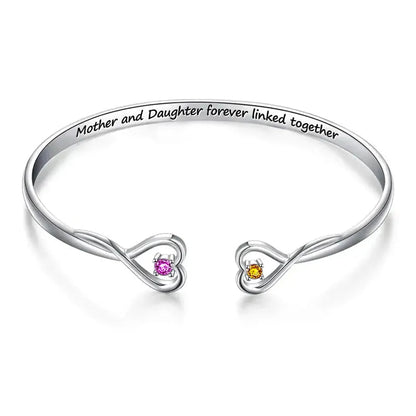 Moeder Dochter Armband Zilver Kado Liefde - Velinix