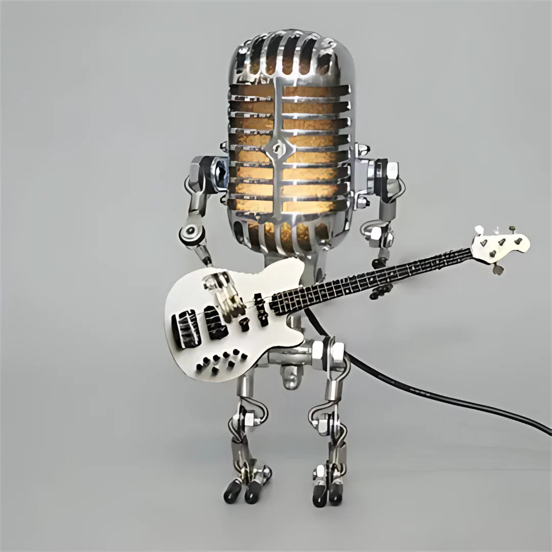 Tafellamp Robot Gitaar Design Uniek Verlichting