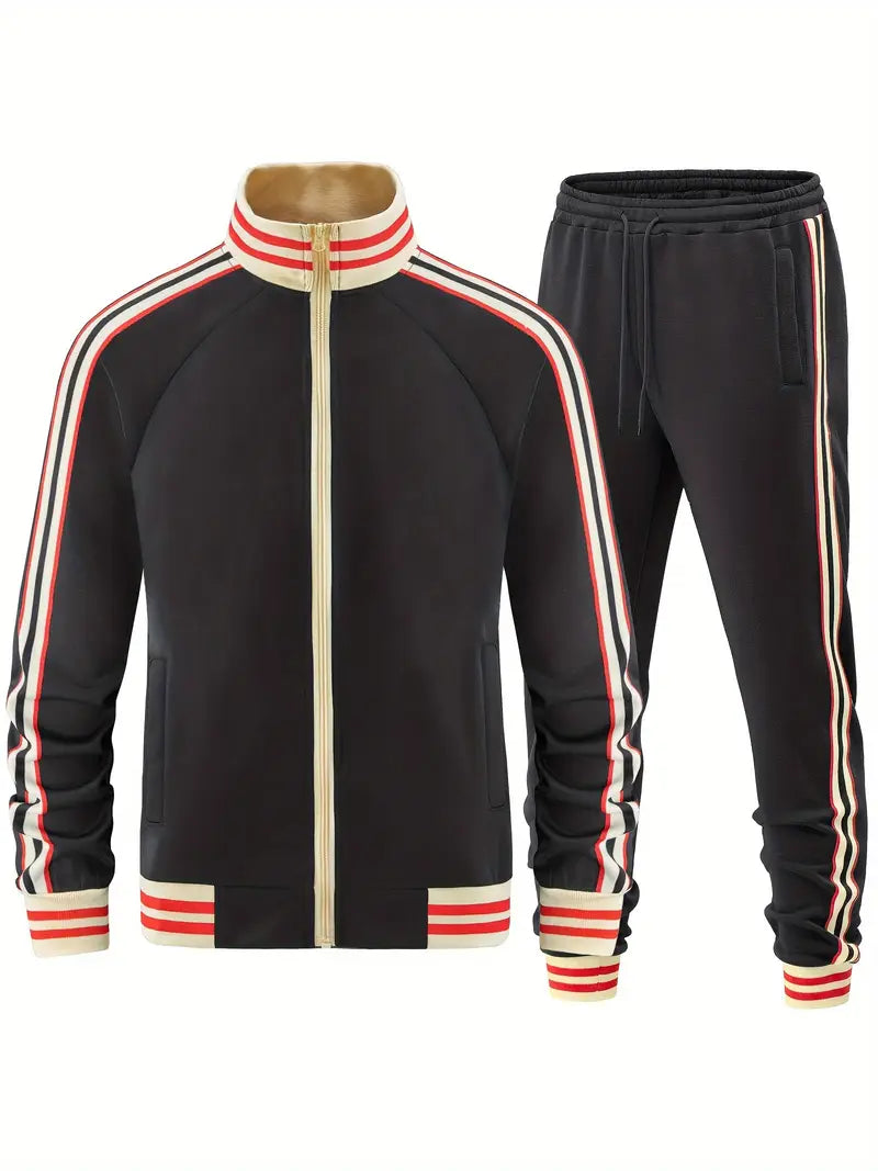 Enzo™ – Heren Trainingspak Stijlvol met Comfortabele Pasvorm en Zakjes-2