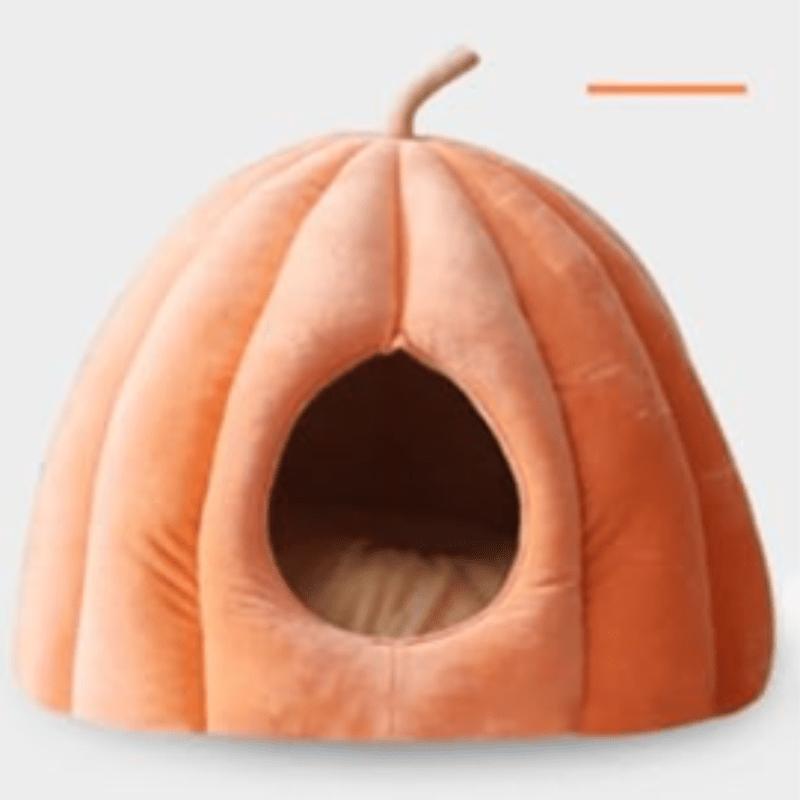 Kattenbed Pompoen Soft Pluche Warm voor Winter