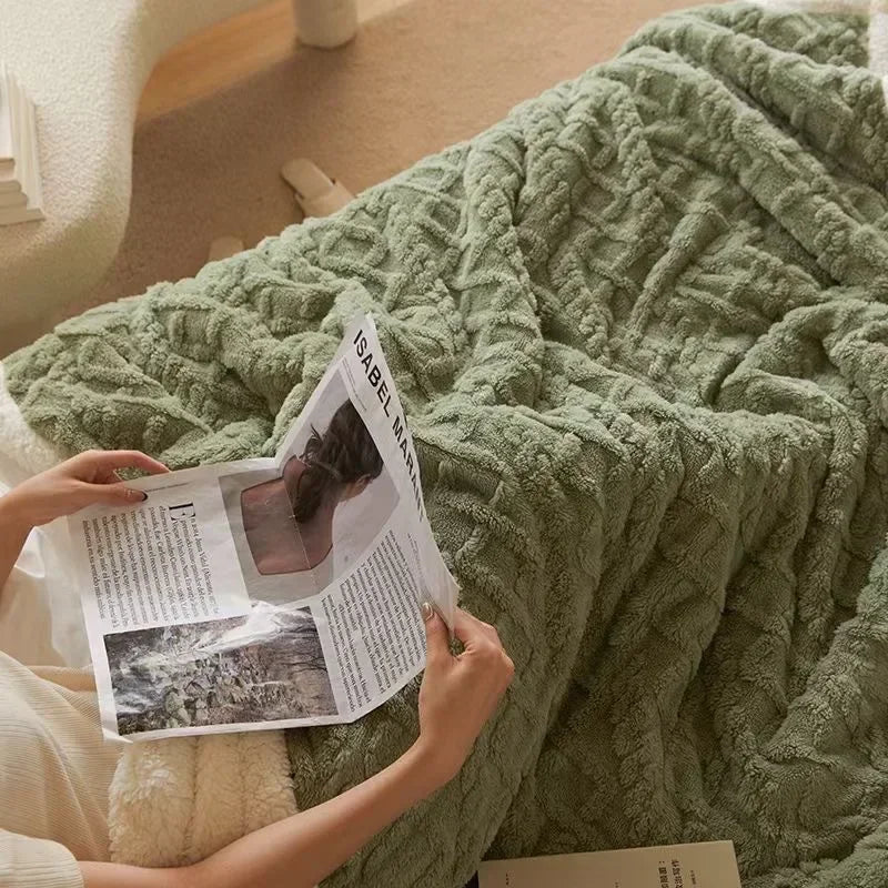 Zachte Fleece Deken Warm voor Bank en Bed