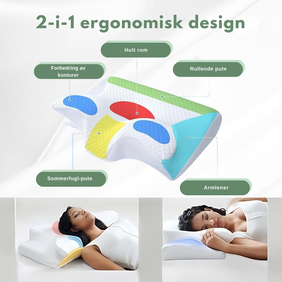 Ergonomisch Slaapkussen voor Rugpijn en Necksupport