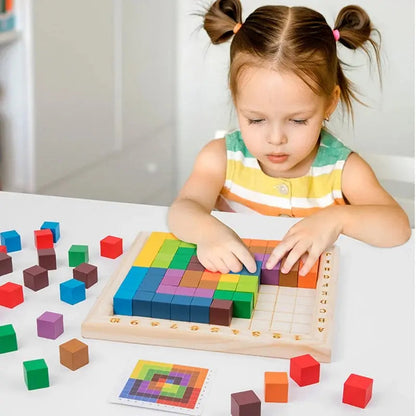 Montessori Blokken Leerdoel Cijfers en Kleuren voor Kinderen - Velinix