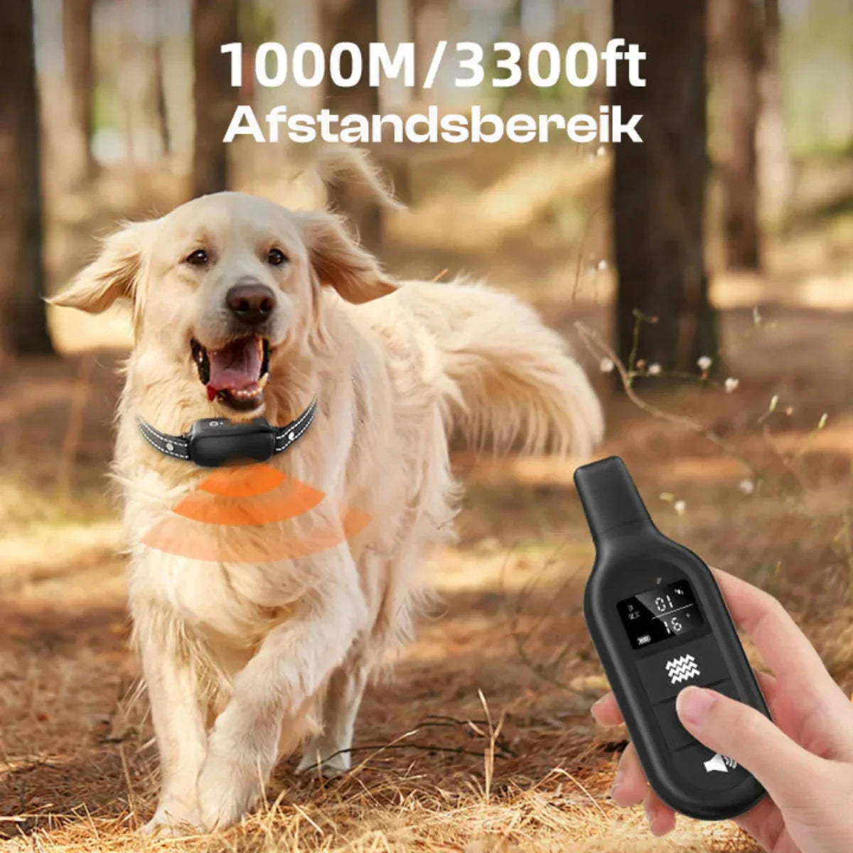 Honden Trainingshalsband Elektrisch Waterdicht met Afstandsbediening