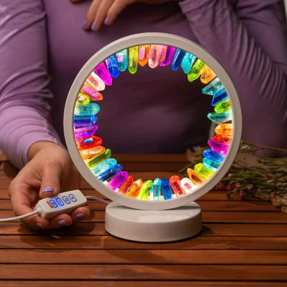 Kwarts Kristal Lamp Regenboog Effect Energiebalans