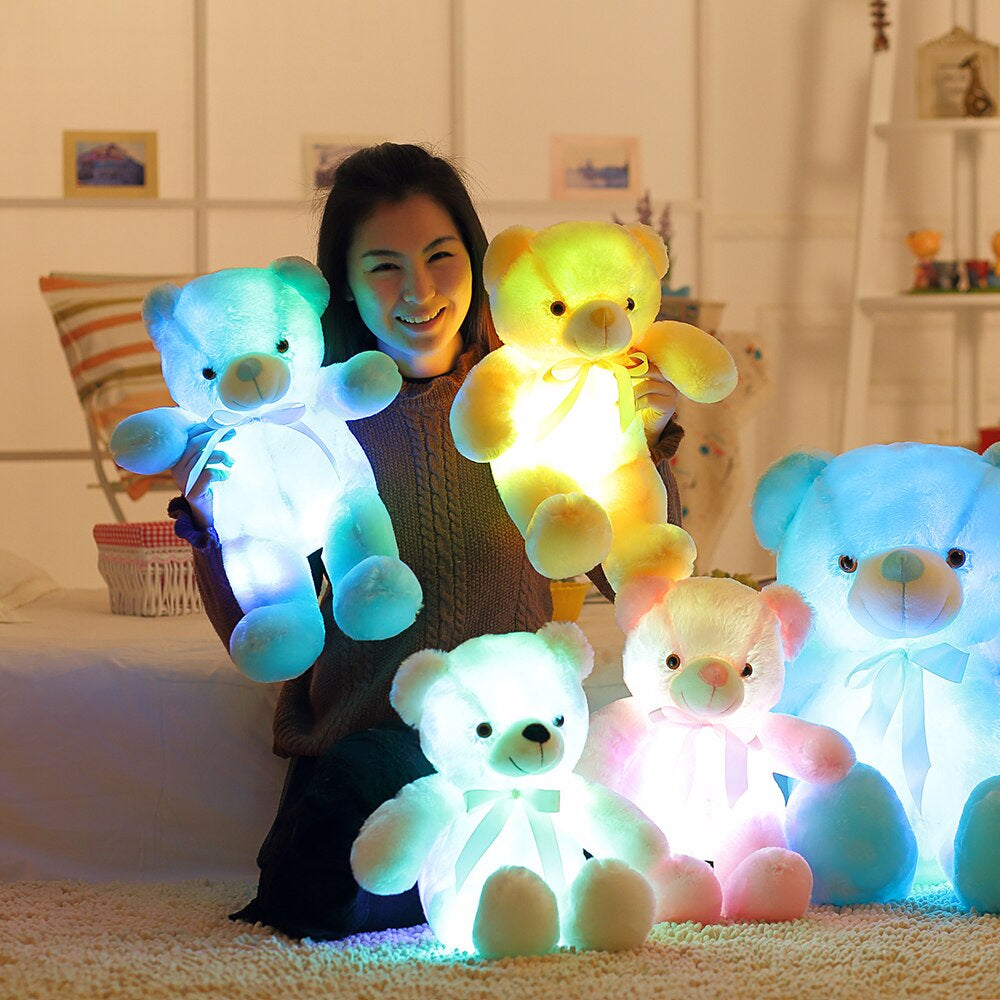 Knuffel Pluche Beer met Zachte LED Lichten