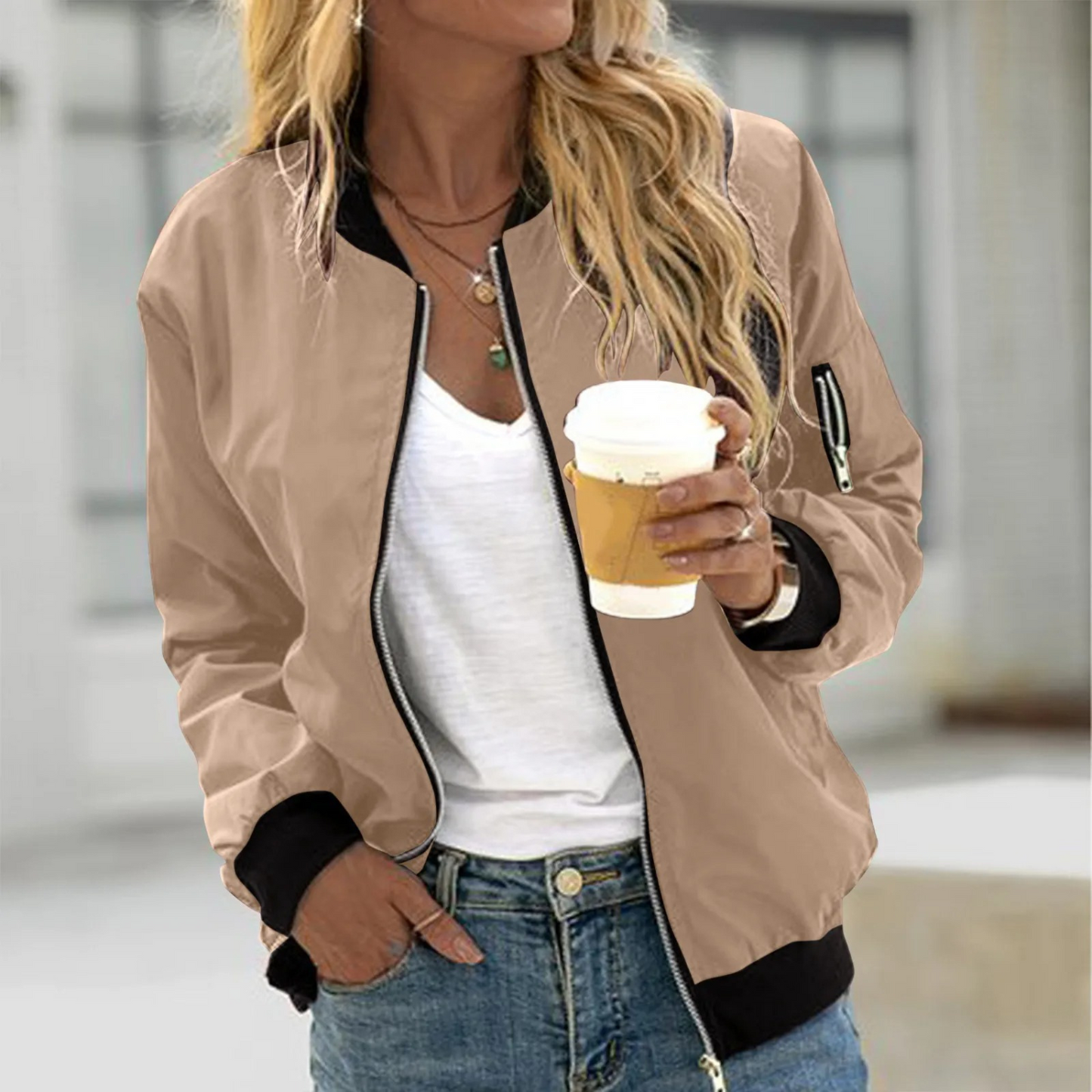 Femke™ – Dames Bomberjas Trendy Design en Comfort voor Elke Gelegenheid-4