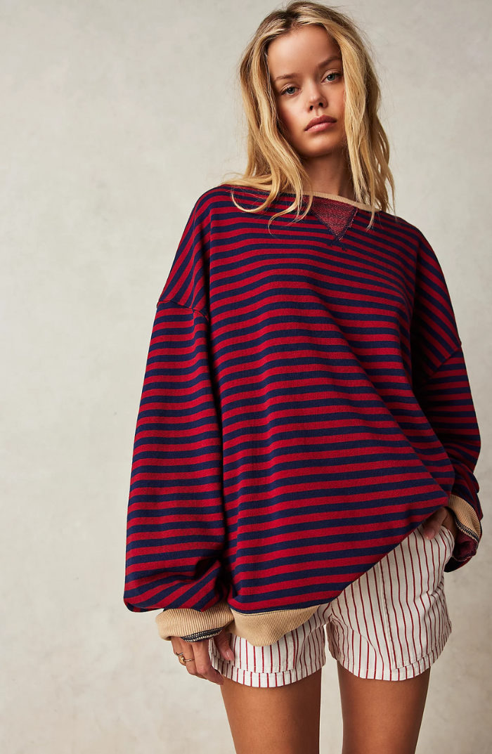 Zarina – Gestreepte Sweatshirt voor Dames – Relaxed & Trendy