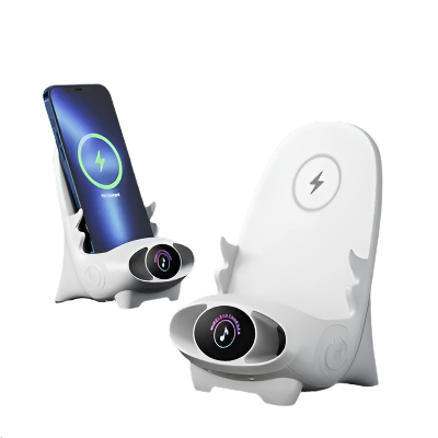 Draadloze Snellader Stoel met Telefoonhouder - Velinix