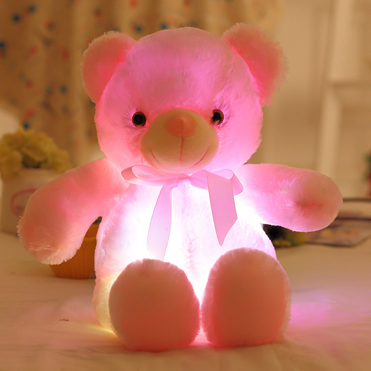 LED Teddybeer Pluche Speelgoed Kleurrijk Licht