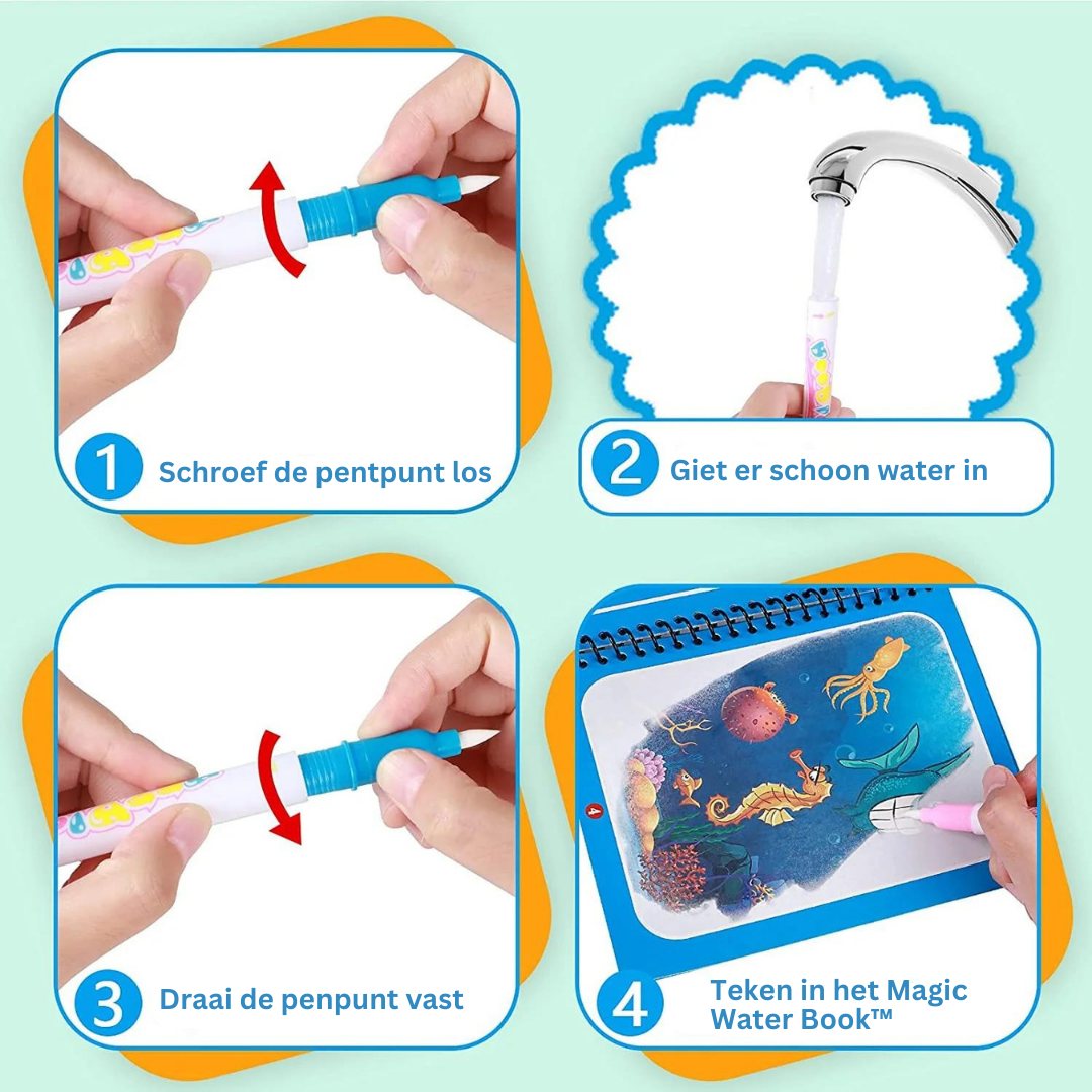 Magisch Water Boek voor Kinderen met Verbeeldingsspel