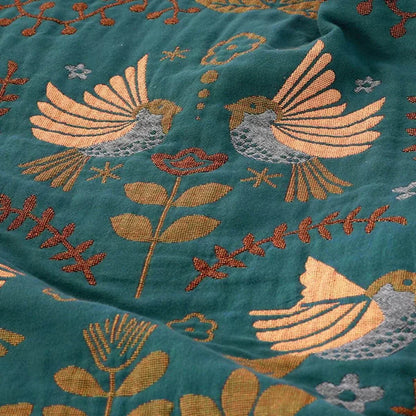 Omkeerbare Deken Scandinavisch Design met Vogelprint