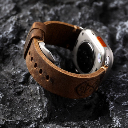 Leren Apple Watch Band Handgemaakt Vintage Stijl