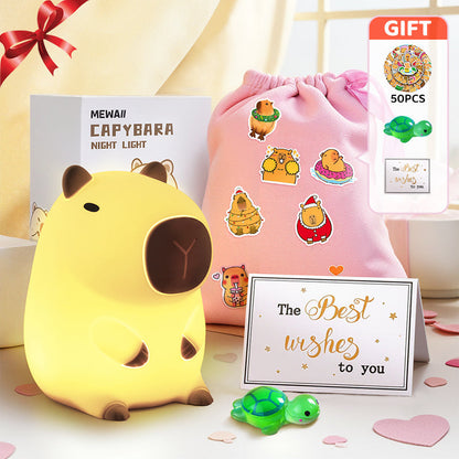 Capybara Nachtlampje Squishy Zacht Schattig