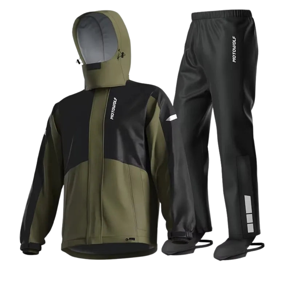 Waterdichte Motorrijder Regenpak Jas en Broek Unisex