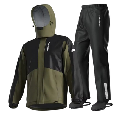 Waterdichte Motorrijder Regenpak Jas en Broek Unisex