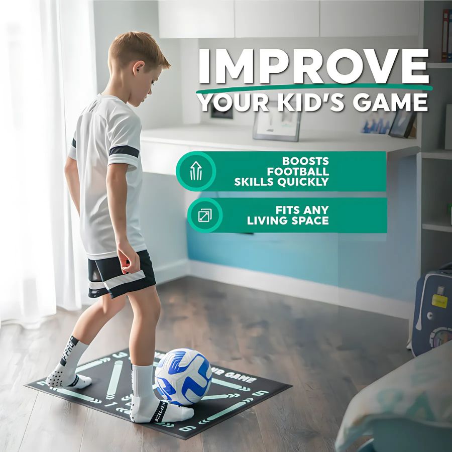 Voetbal Trainingsmat Antislip 2x2m voor Thuis Training
