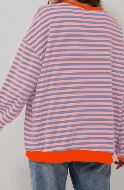 Zarina – Gestreepte Sweatshirt voor Dames – Relaxed & Trendy