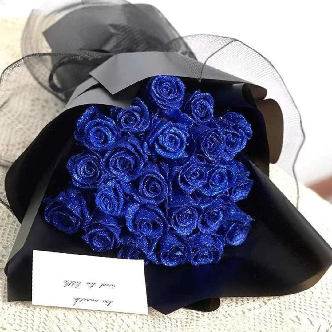 Eeuwige Rozen Bloem Arrangement Glinsterend - Velinix