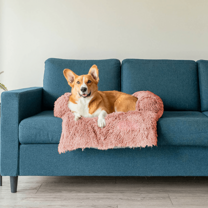 Waterafstotend Hondenbed met Zacht Vegan Bont en Antislip Bodem