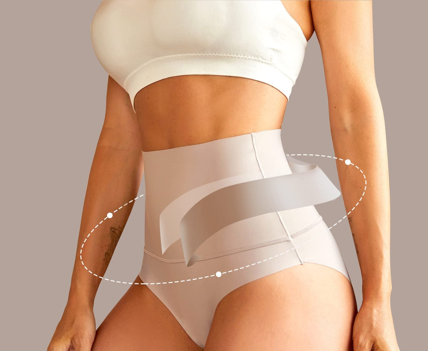 Slipjes Hoge Taille 5-Pack voor Buikcontrole en Slanke Pasvorm