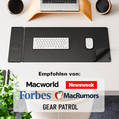 Magnetische Oplaadmuismat 3-in-1 Draadloos Opladen en Verlichten