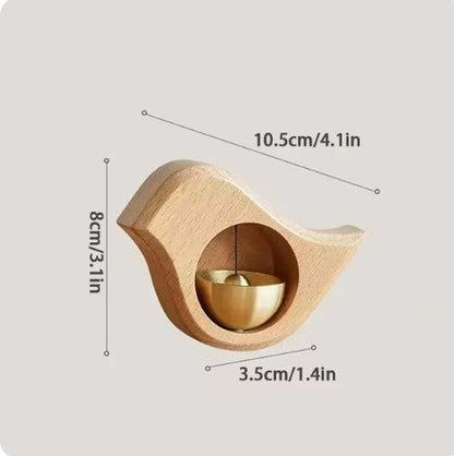 Houten Deurbel Elegante Design met Zen Geluid