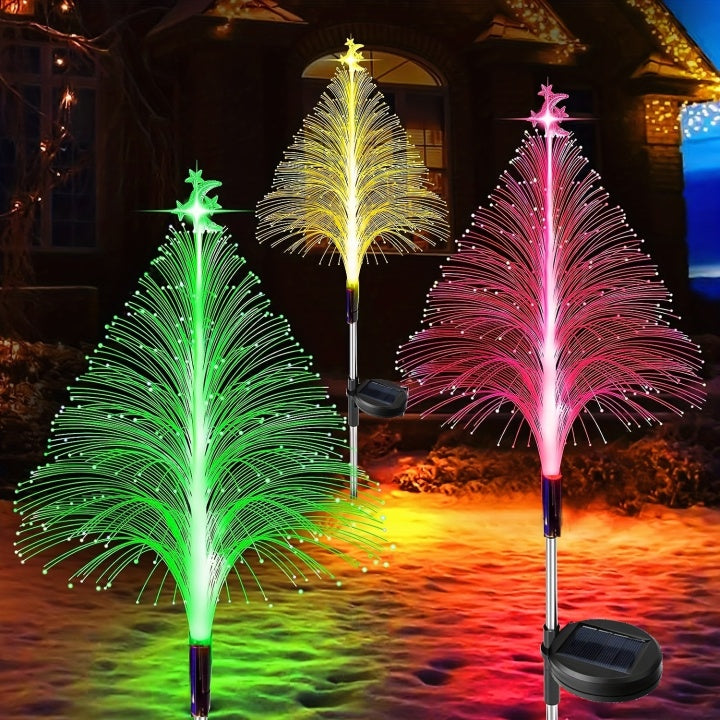 Zonne-Energie Tuinlampen Set van 3 Kleurveranderend LED
