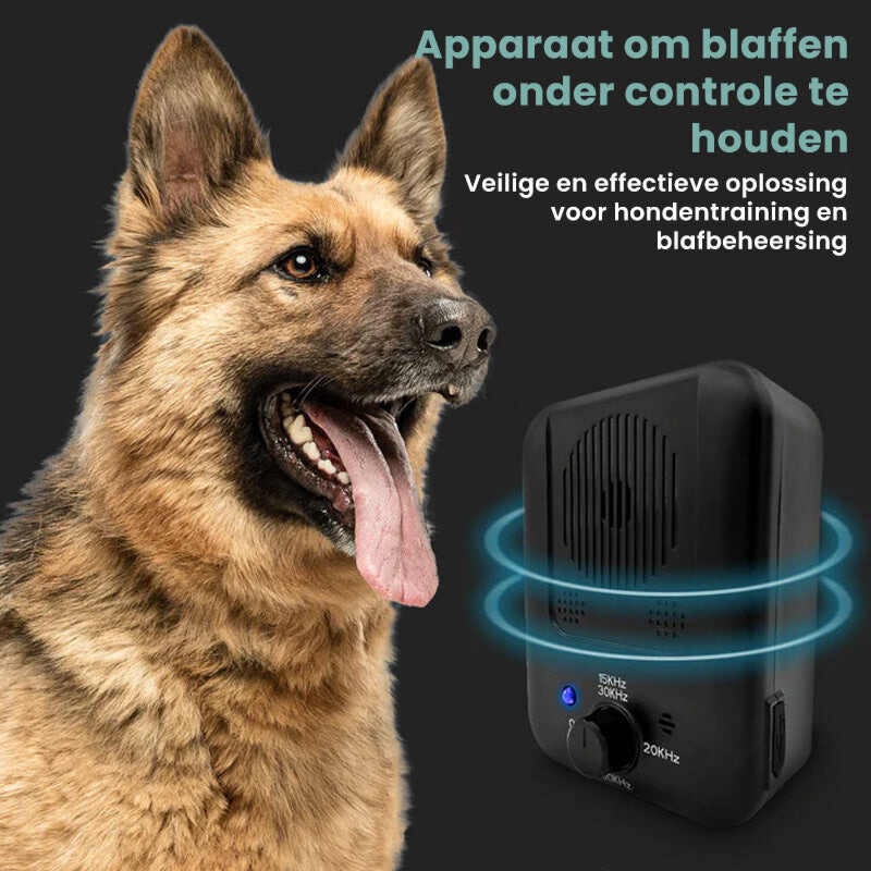 Hondengeblaf Verstiller - Ultrasone Blaasapparaat Waterdicht 15m Bereik