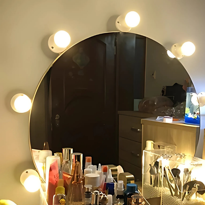 LED Makeup Spiegel Verlichting met Dimbare Lichtbollen